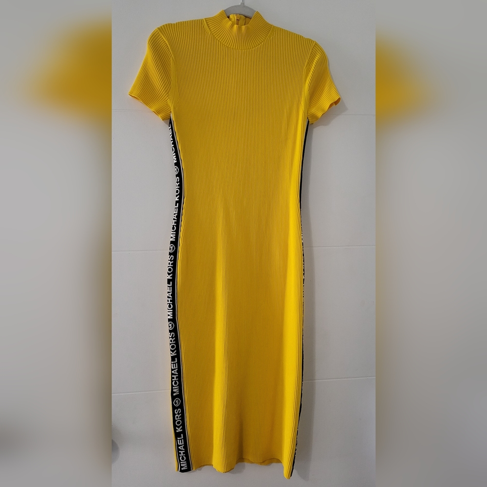 Mock turtle neck Michael Kors Midi Dress